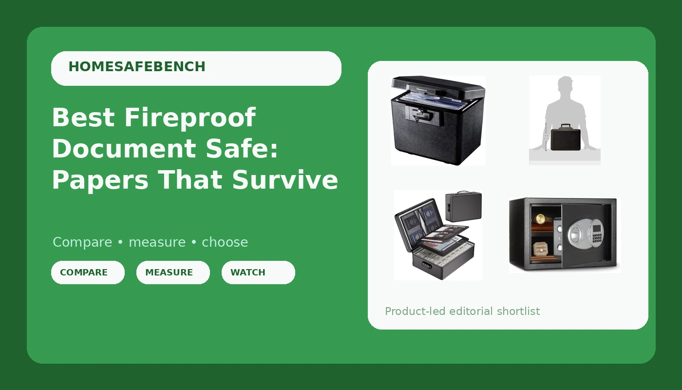 Best Fireproof Document Safe: Papers That Survive - HomeSafeBench review with measurements and honest opinion