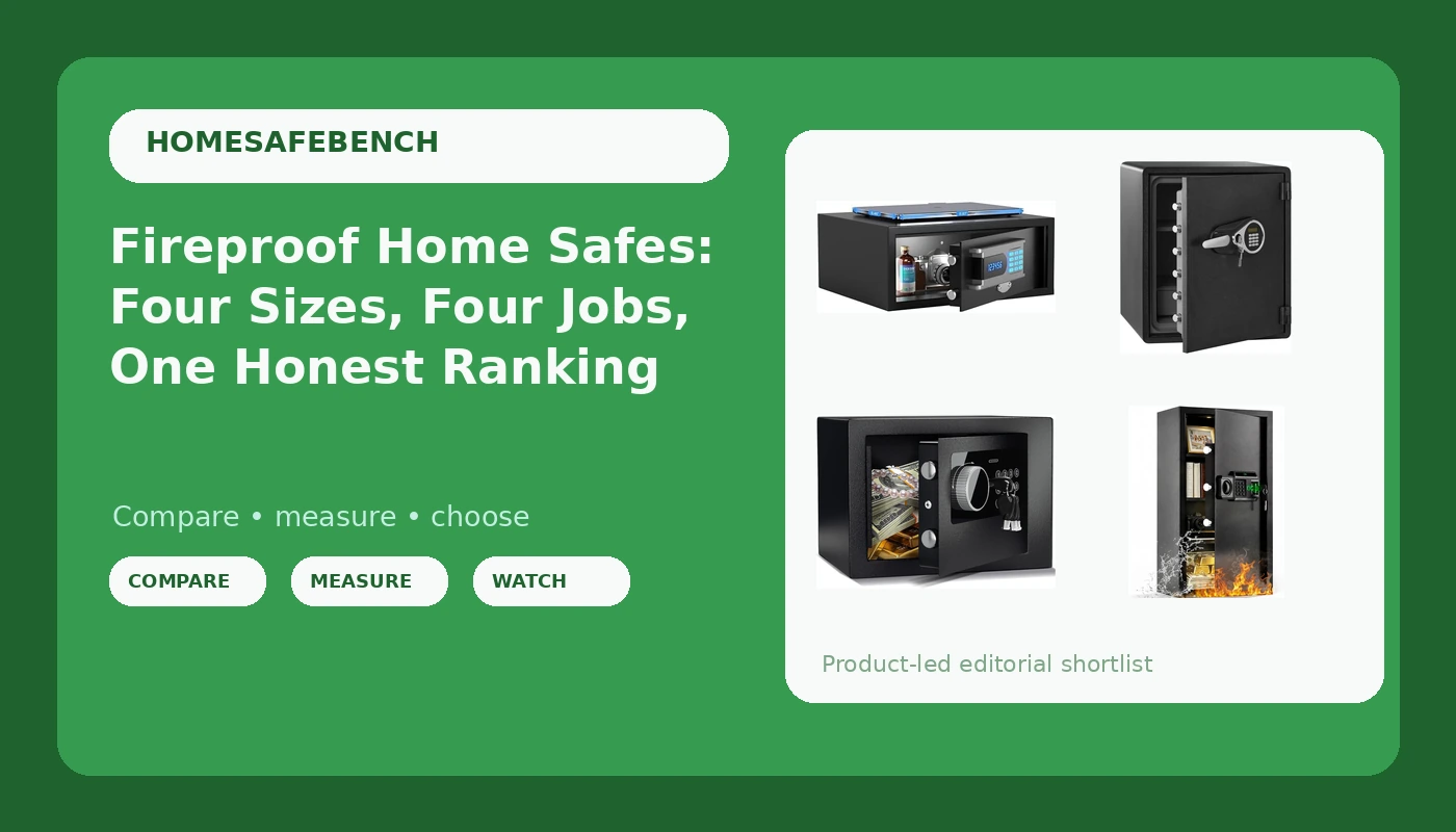 Fireproof Home Safes: Four Sizes, Four Jobs, One Honest Ranking
