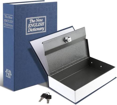 The Metal Booksafe with the Key Lock