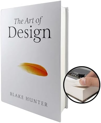 Real Paper Diversion Book Safe with combo lock- Secret Box Collection Box- Art of Design. Safe for money, disguised safe, real book pages, money hiding, diversion safe.