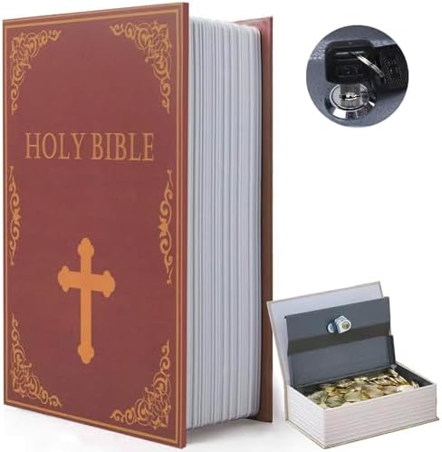 Decorative Book Safe with Combination Lock, Diversion Faux Book Hidden Safe