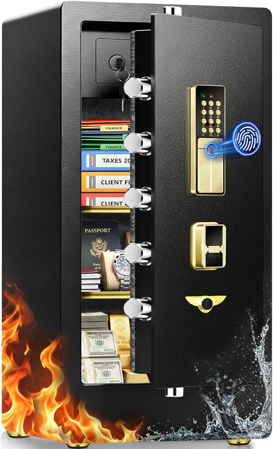 10 Cuft Fireproof Waterproof Safe Box for Home